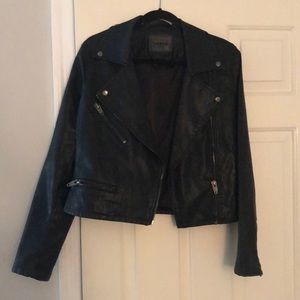 Faux leather jacket